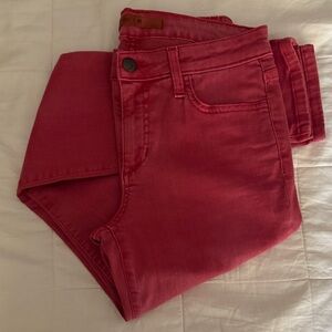 Joe’s reddish stretch jeans size 26